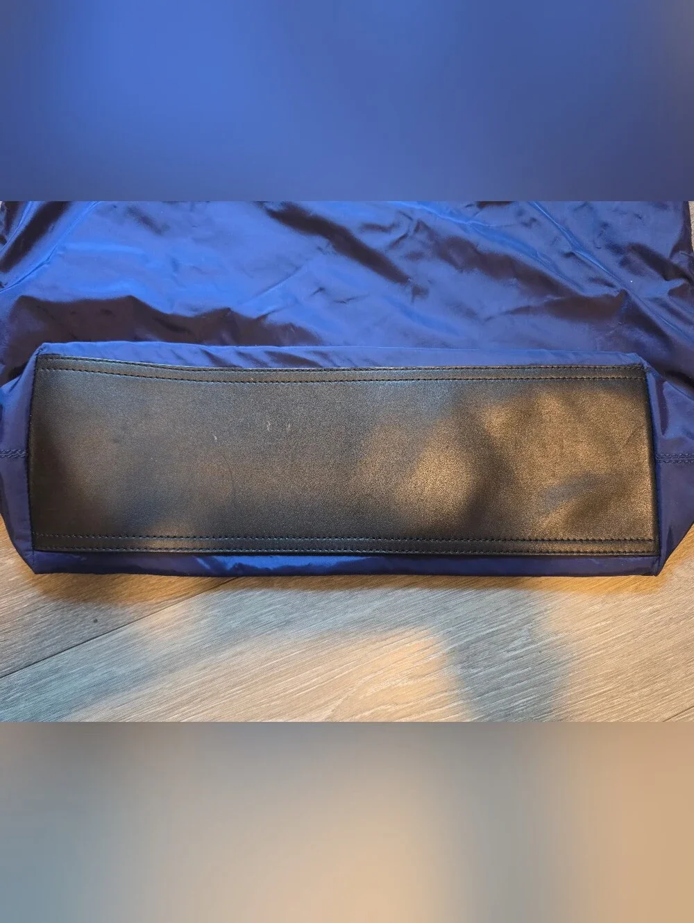 Burberry Blue Nylon Large Tote with Nova Check Lining